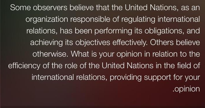 3 pages Some observers believe that the United