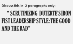 president duterte of the philippines Discuss this