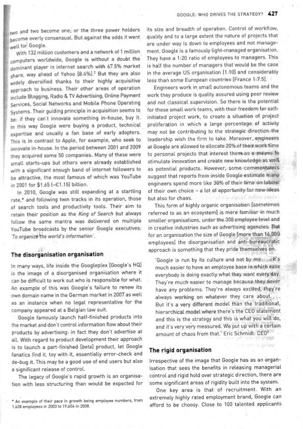 question 1 2 3 Q5 How does Googles strategy fit