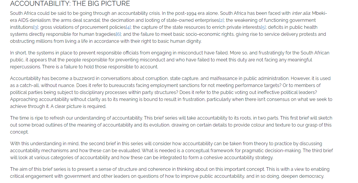 QUESTIONS How does a breakdown in corporate