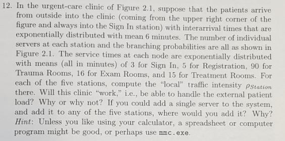 The Question is about 'Queueing Theory model'.