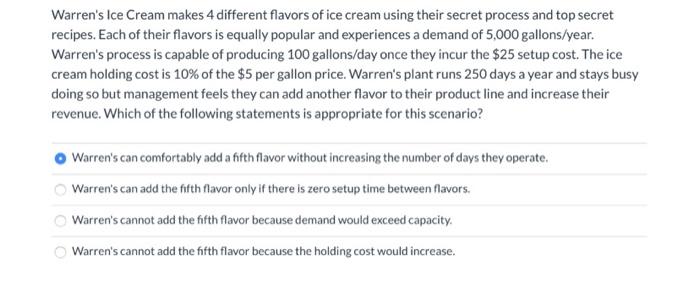 can you please explain why the first choice is