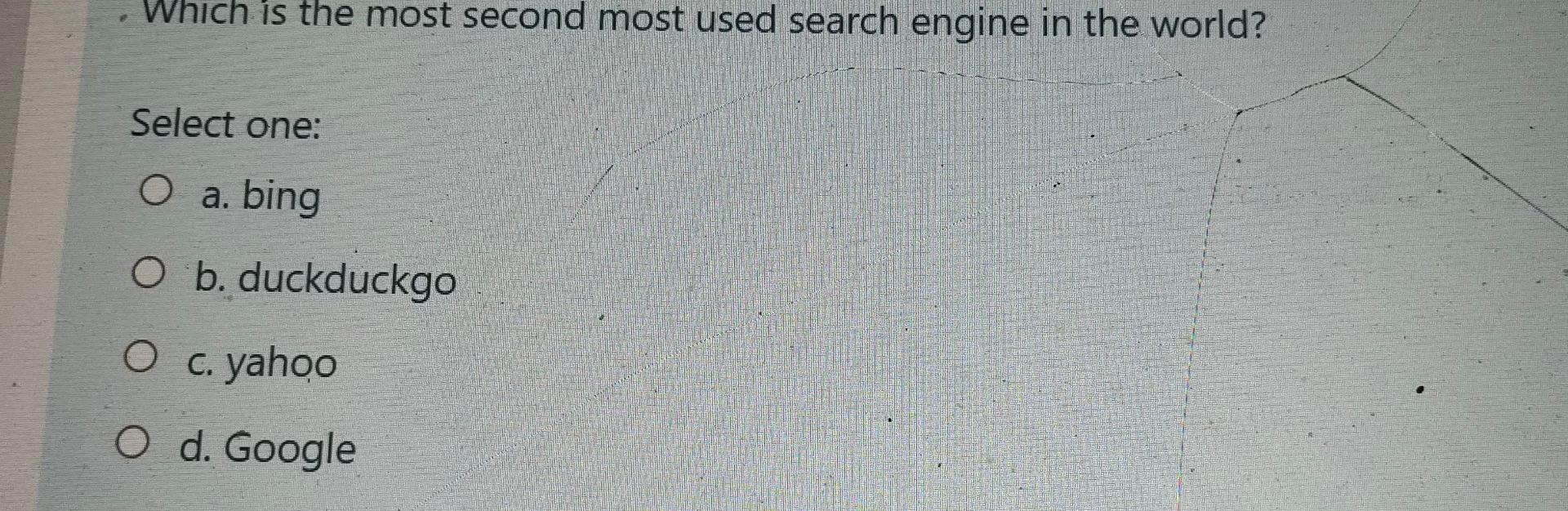 don't send I got the Which is the most second