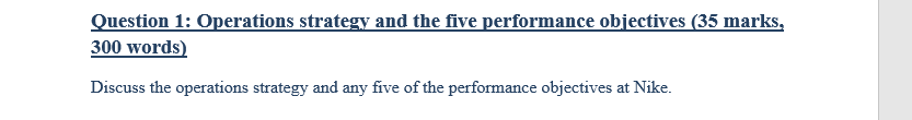 Case Study: Operations management at Nike