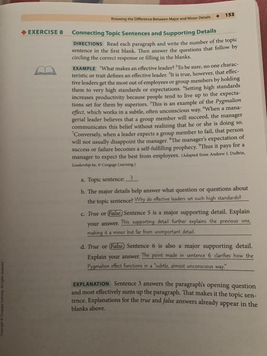 . 153 Knowing the Difference between Major and