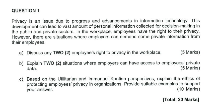 Privacy is an issue due to progress and