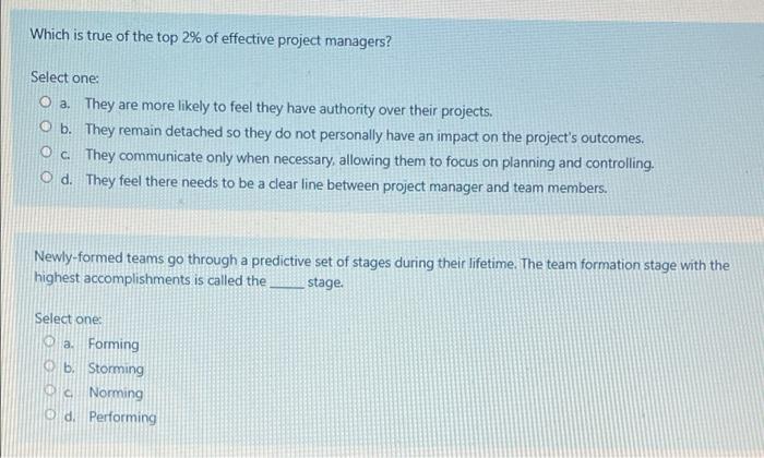 Which is true of the top 2% of effective project