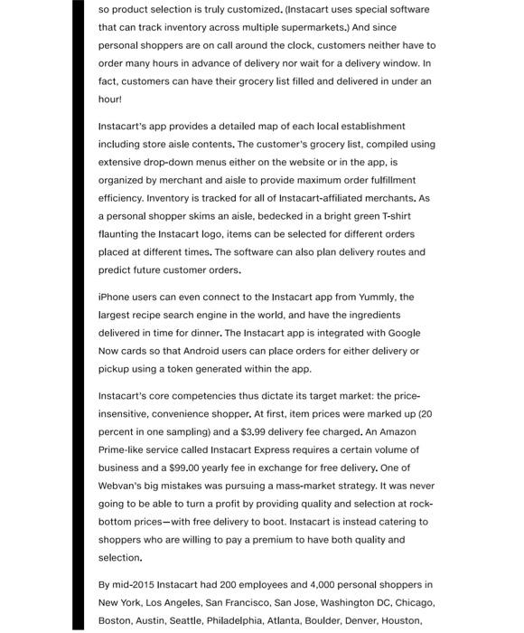 please read through and answer the questions at