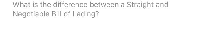 What is the difference between a Straight and