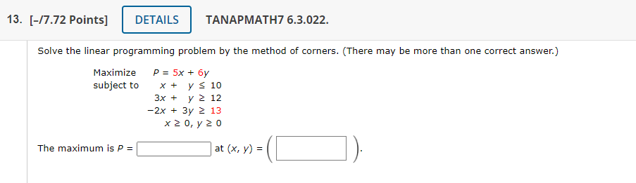 13. [-17.72 Points] DETAILS TANAPMATH7 6.3.022.