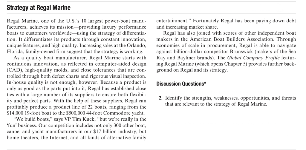 Please help create a SWOT analysis for this case