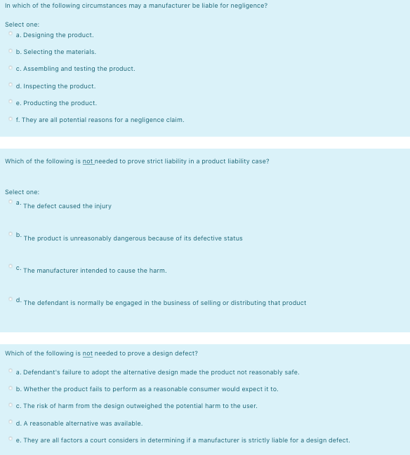 In which of the following circumstances may a