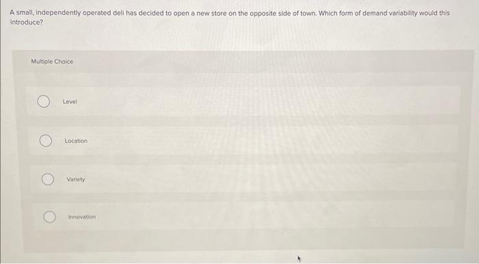 A small, independently operated deli has decided