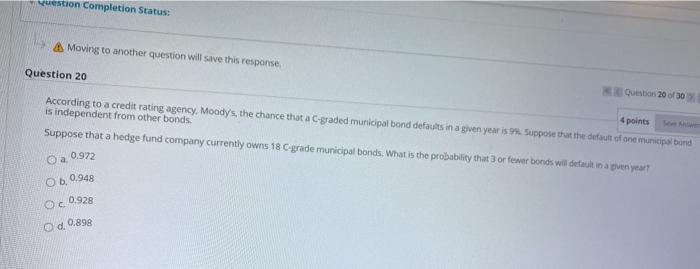 Nuestion Completion Status: Moving to another