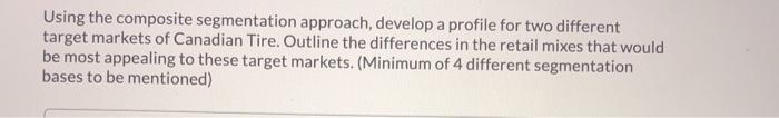 Using the composite segmentation approach,