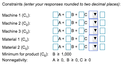 answer for constraints A small fabrication firm