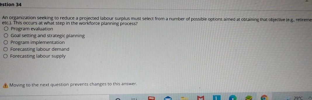 estion 34 An organization seeking to reduce a