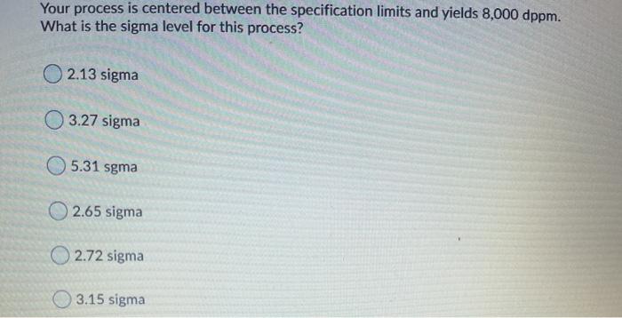 Your process is centered between the