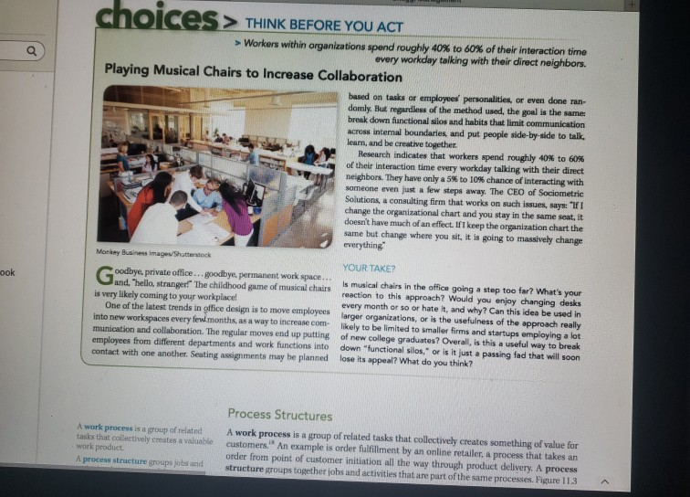 Choices> Think Before You Act scenario in Chapter