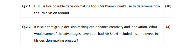 Question 2 (Marks: 50) Read the following