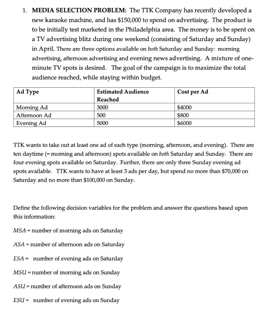 Answer this question with respect to the MEDIA