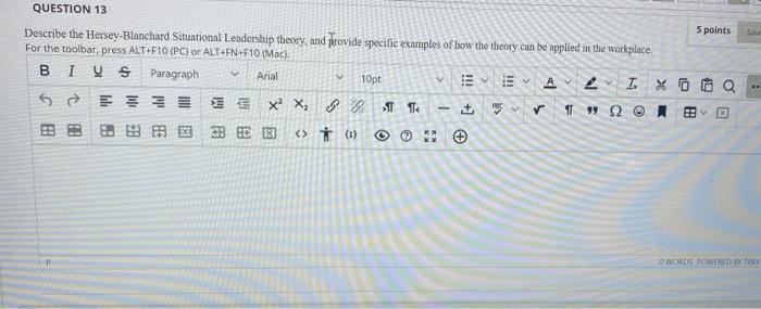 QUESTION 13 5 points Describe the