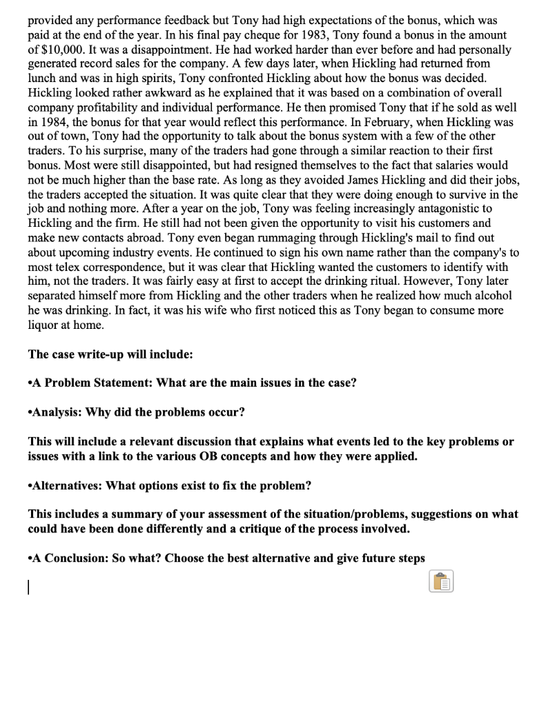 MGT 2383 - Hickling Associates Ltd Group Case 1