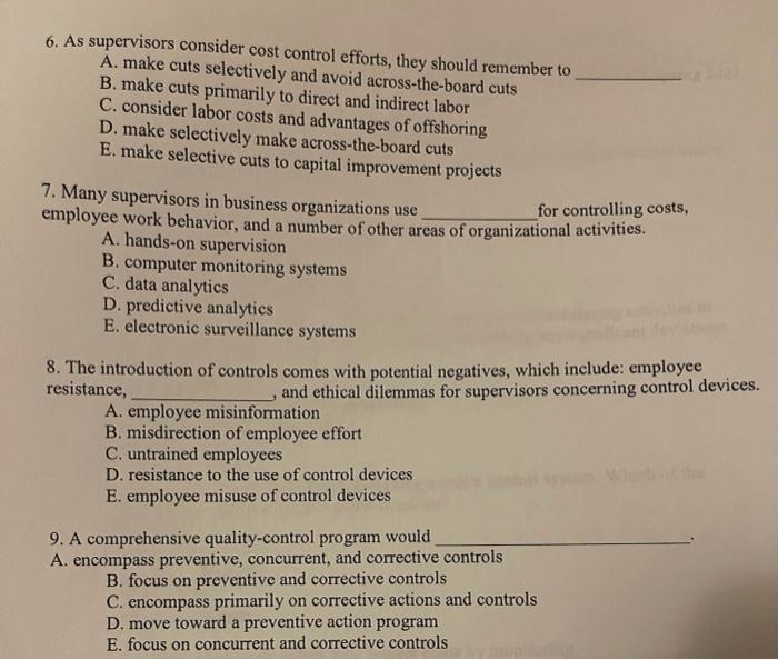 3. Supervisors use a general checklist in