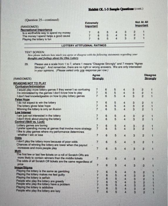 From case Ohio Lottery: Innovative Research