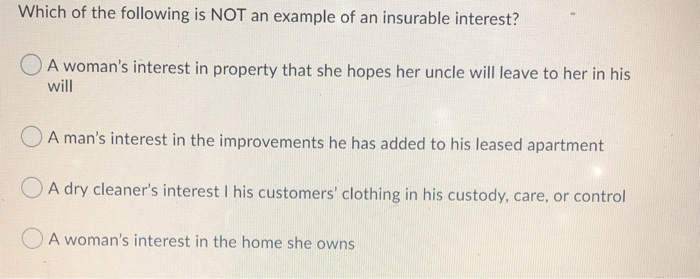 Which of the following is NOT an example of an