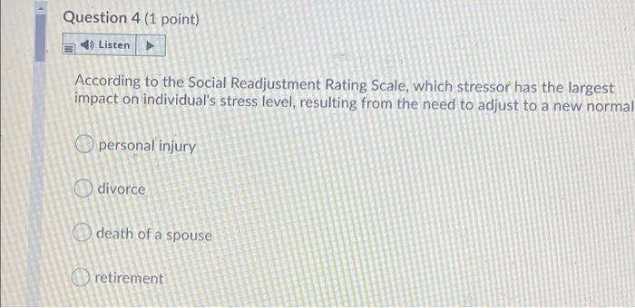 Question 3 (1 point) Listen Trees, soil, and the