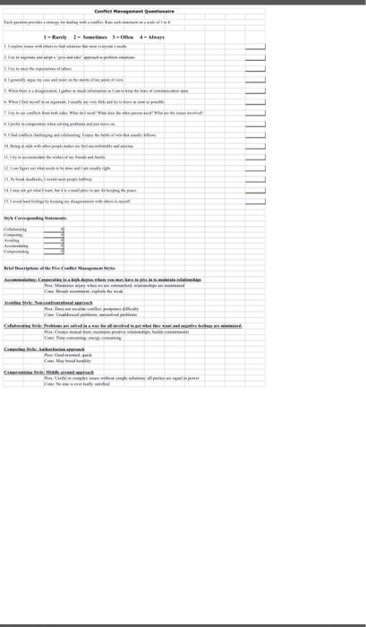 what conflict style do you have the easiest time