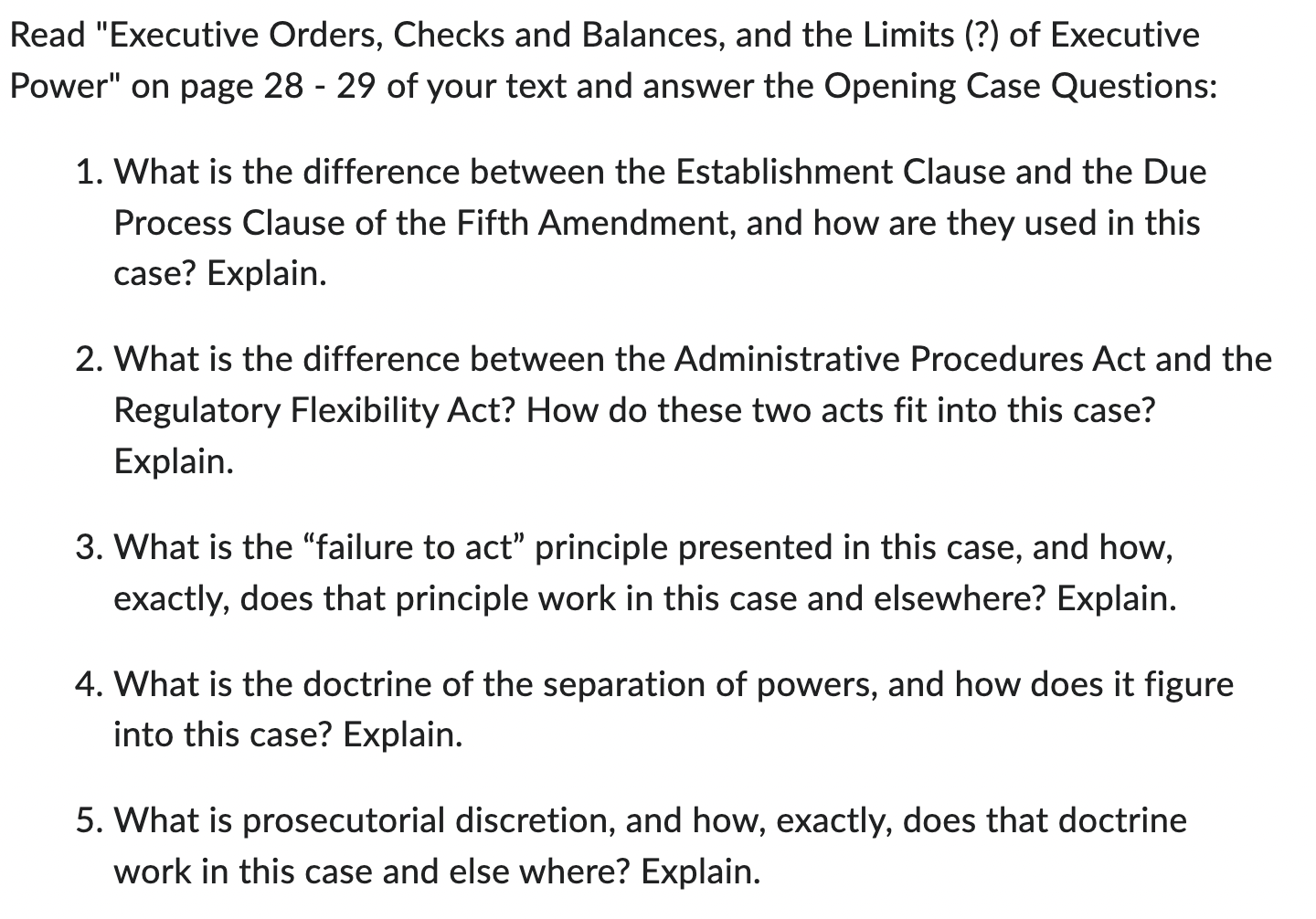 ead "Executive Orders, Checks and Balances, and