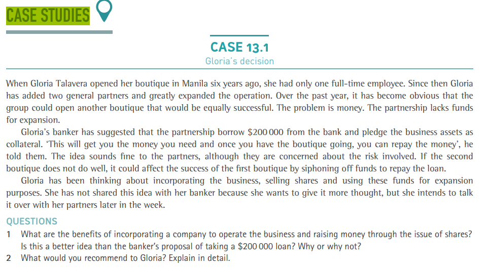 Please answer both questions. Thank you! CASE