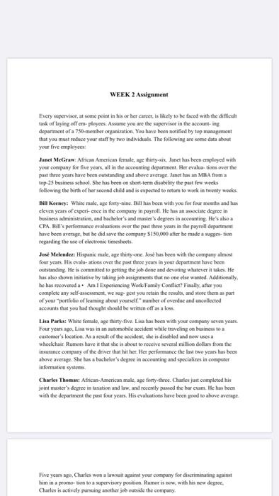 WEEK 2 Assignment Every superviser, at some point