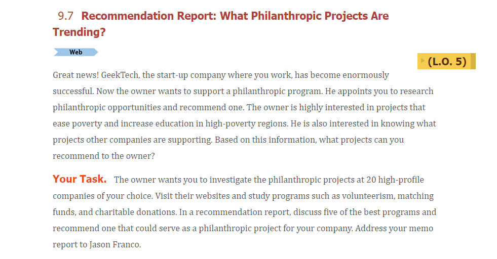 Assignment Content Read 9.7 Recommendation