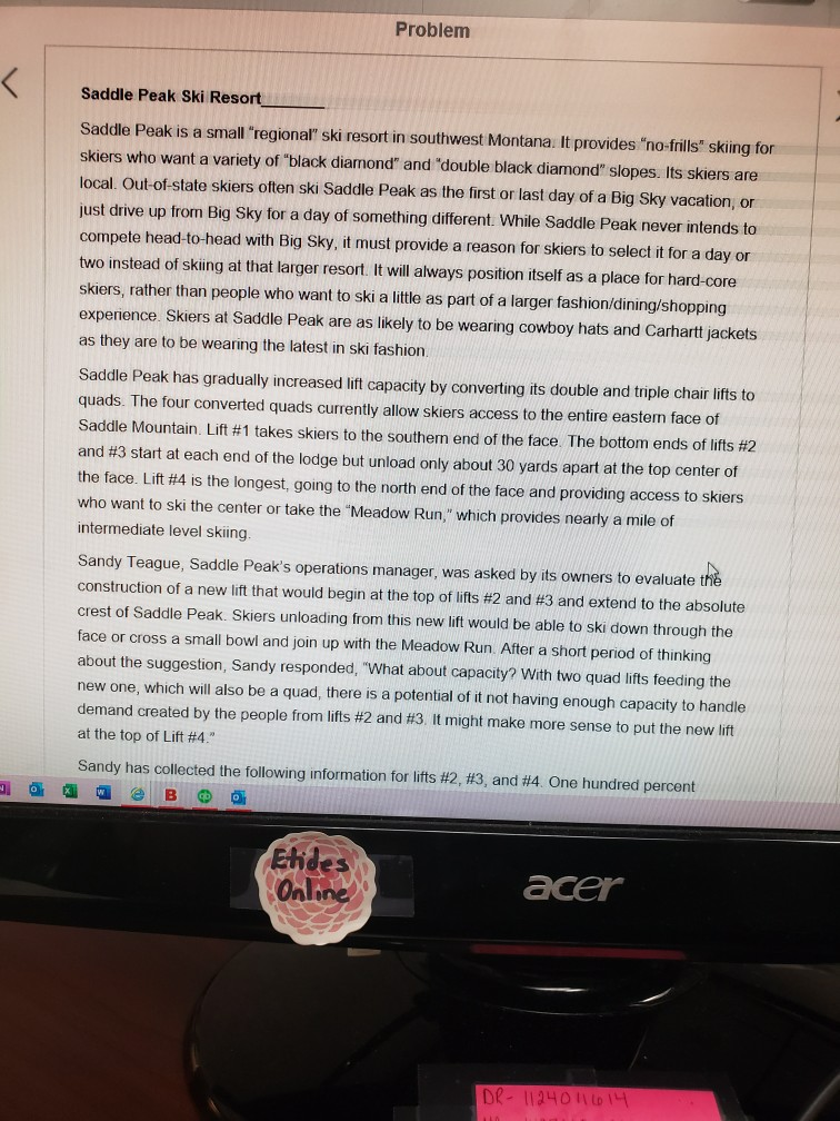 I need help with Chapter 2 Operations Now (third