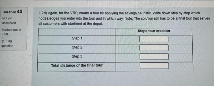 Q37: L.2a) The start solution is obtained by the
