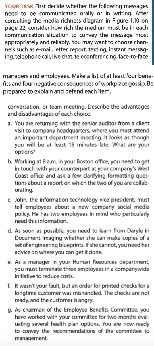 YOUR TASK First decide whether the following