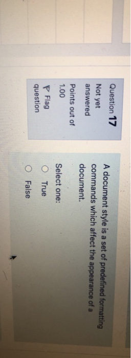 Question 16 Not yet When merging documents, the