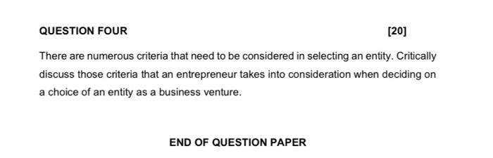 please answers question 4 , its for exam im