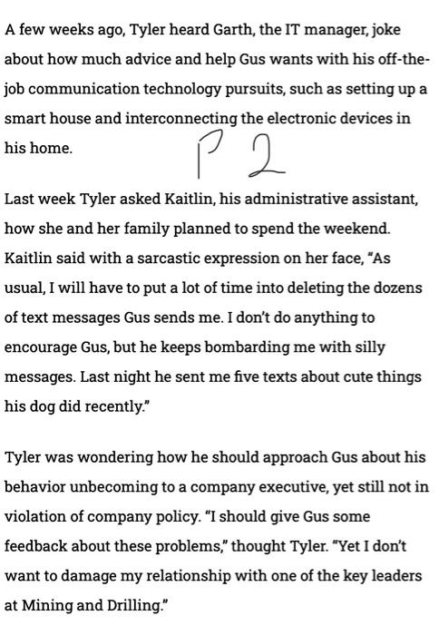 I post a case problem with a student respond and