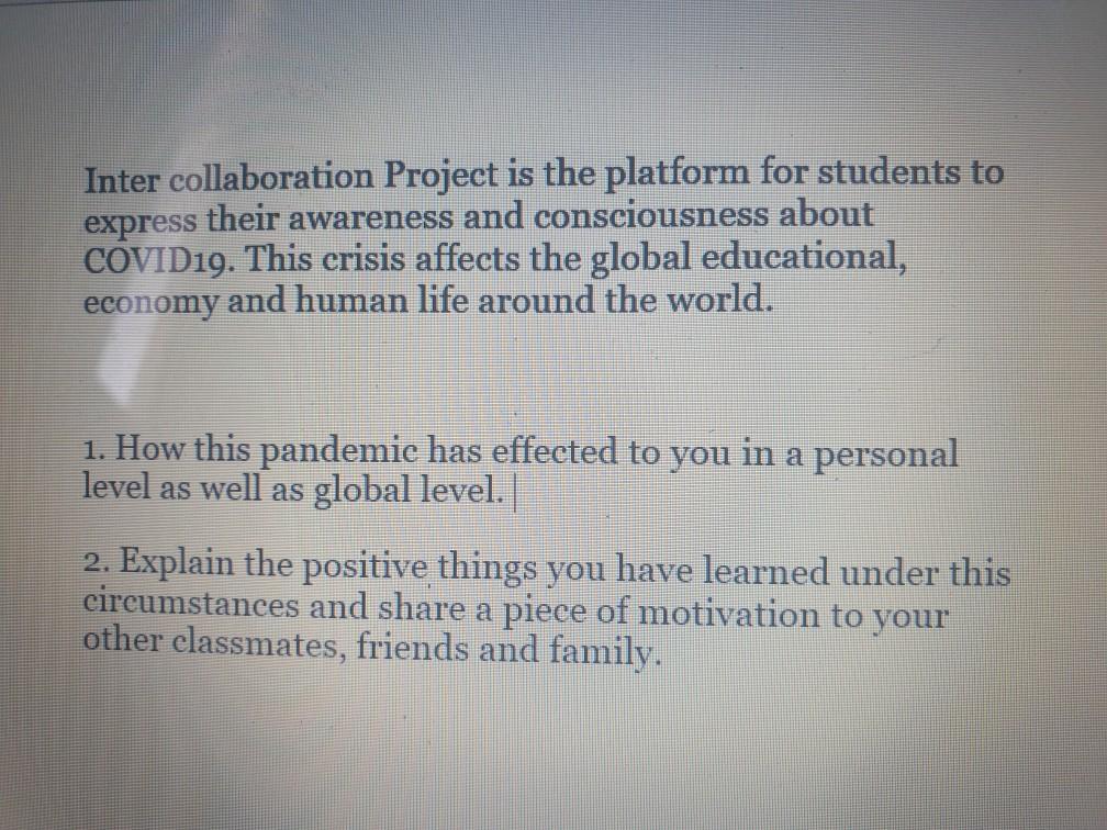 note: choose easy words and make it as a point