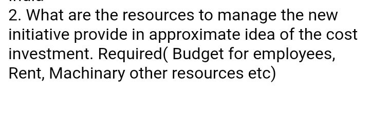 Business: Beverage company in India answer the