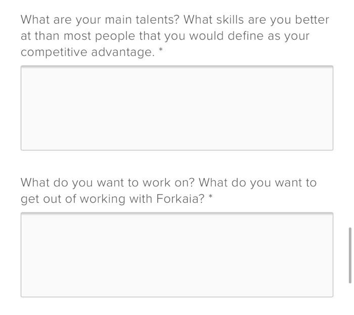 need help on job application What are your main