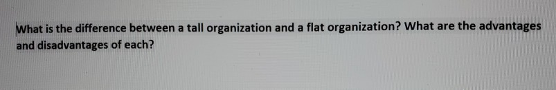 What is the difference between a tall