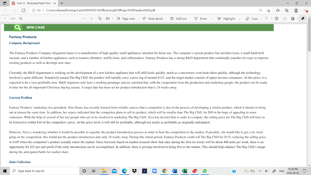 X Case IV - Reducing Project Duratx - File