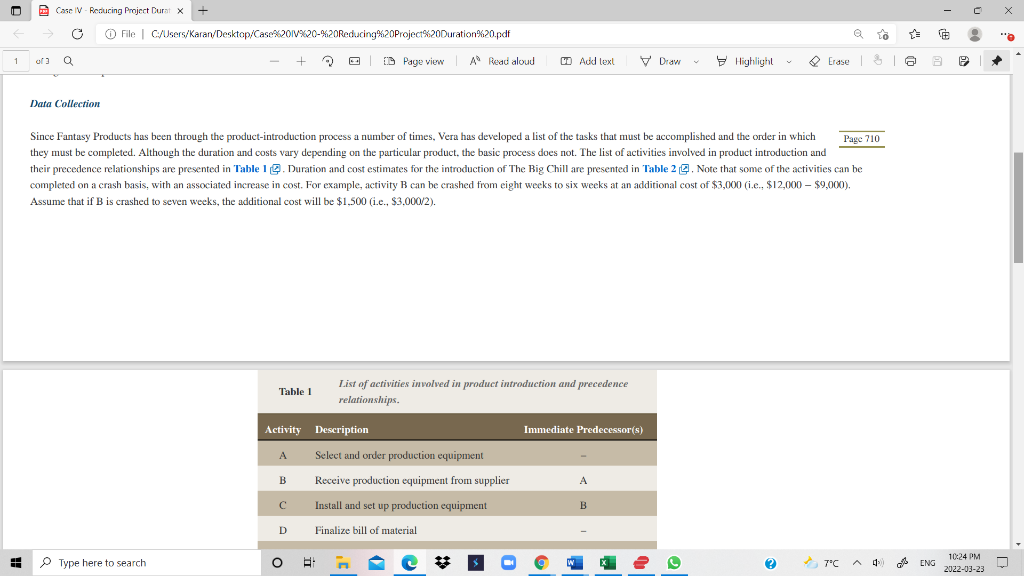 X Case IV - Reducing Project Duratx - File
