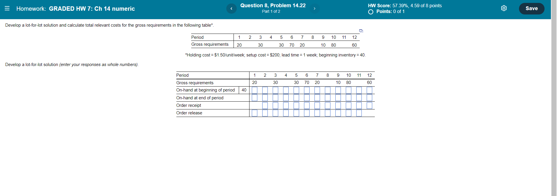 = Homework: GRADED HW 7: Ch 14 numeric Question