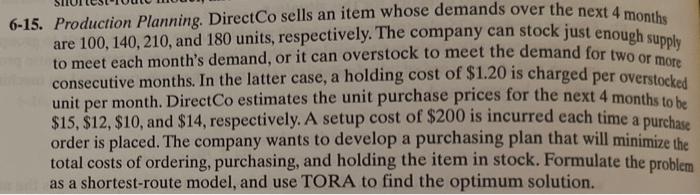 please I need you to do the formulation only.